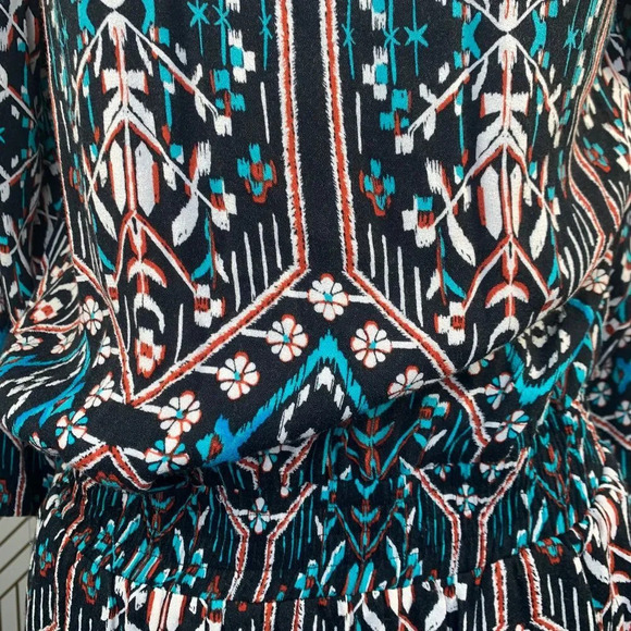Ella Moss Flora Vista Romper Black Ikat Floral‎ - Picture 4 of 12